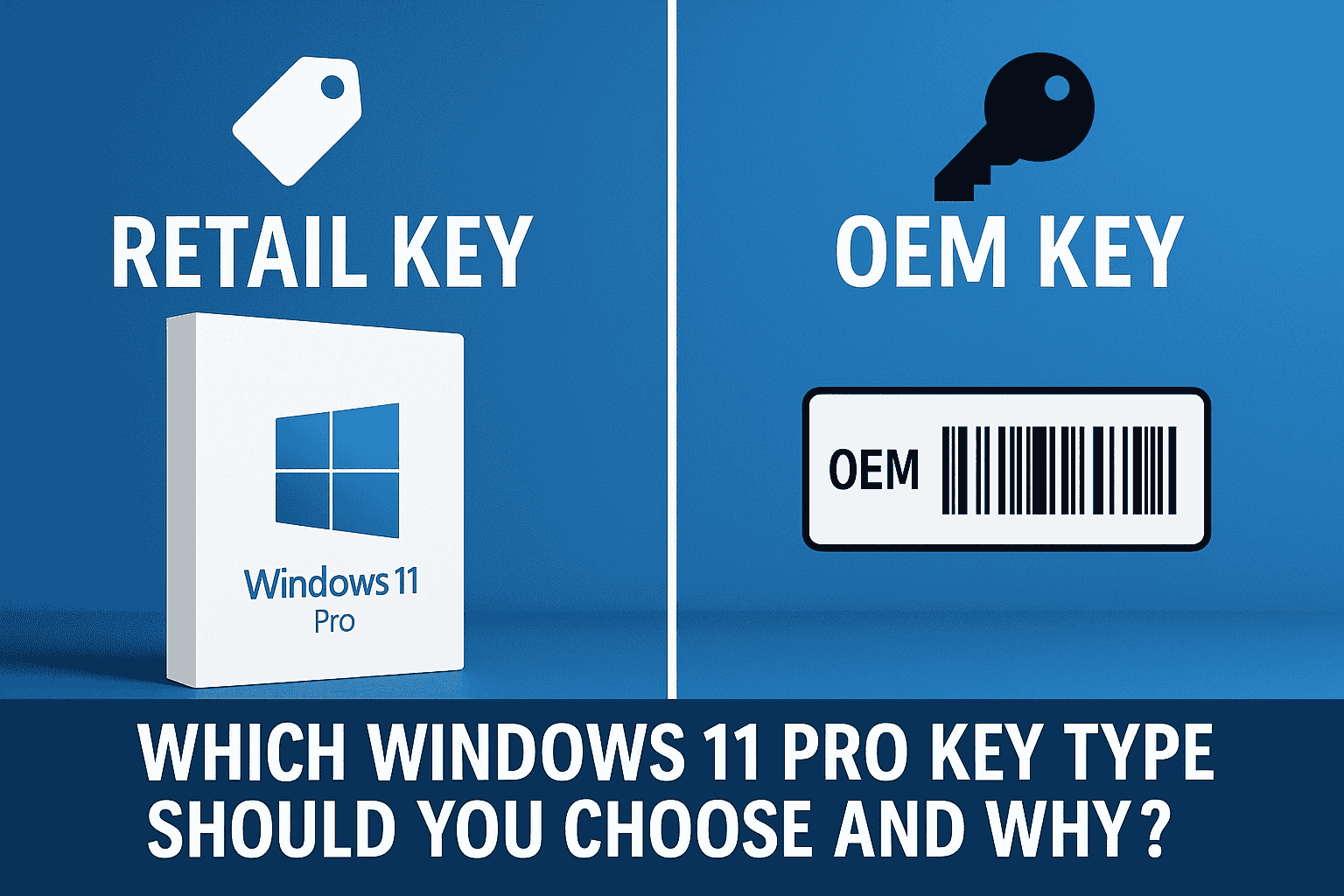 Retail vs. OEM Key: Which Windows 11 Pro Key Type Should You Choose and Why?