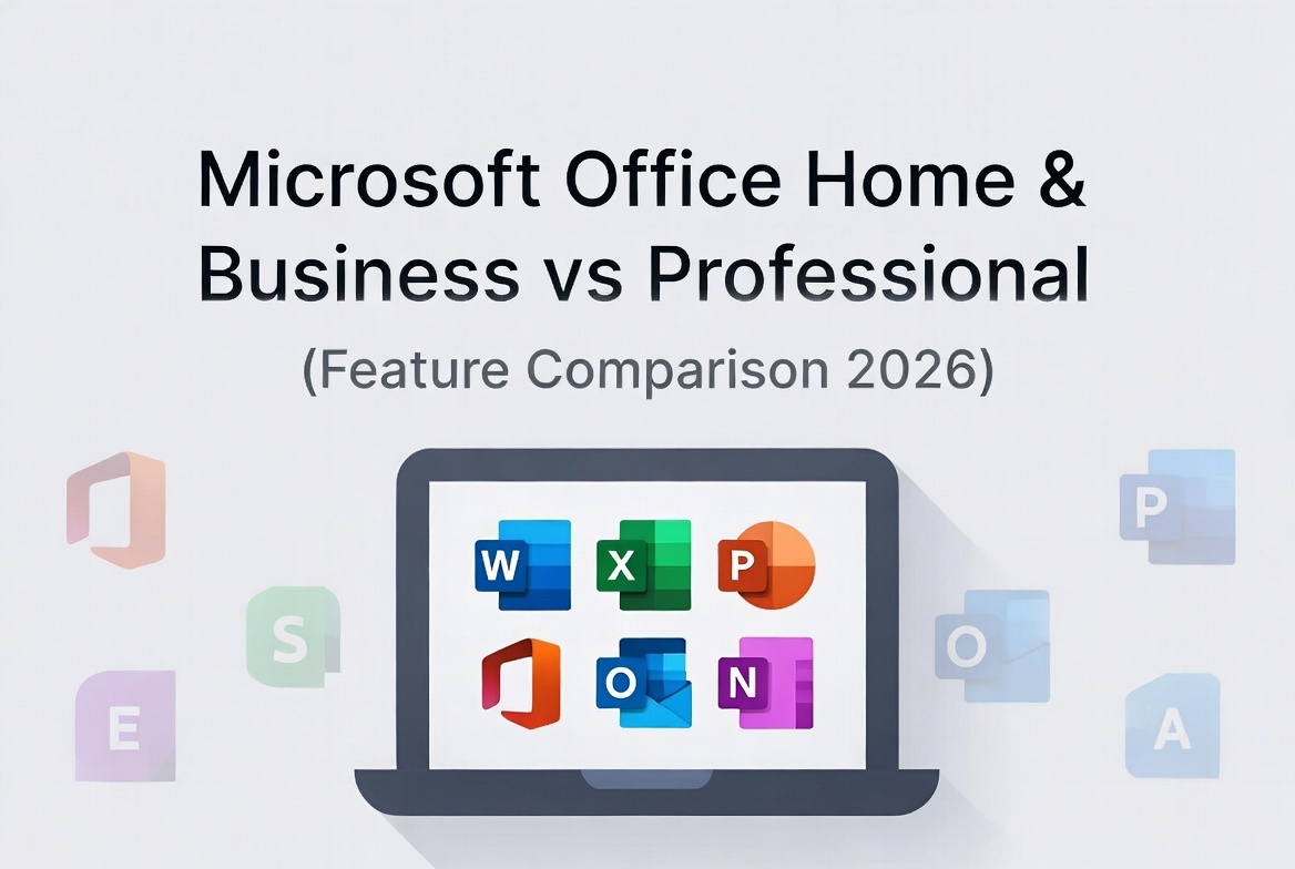 Microsoft Office Home & Business vs Professional: Feature Comparison (2026)