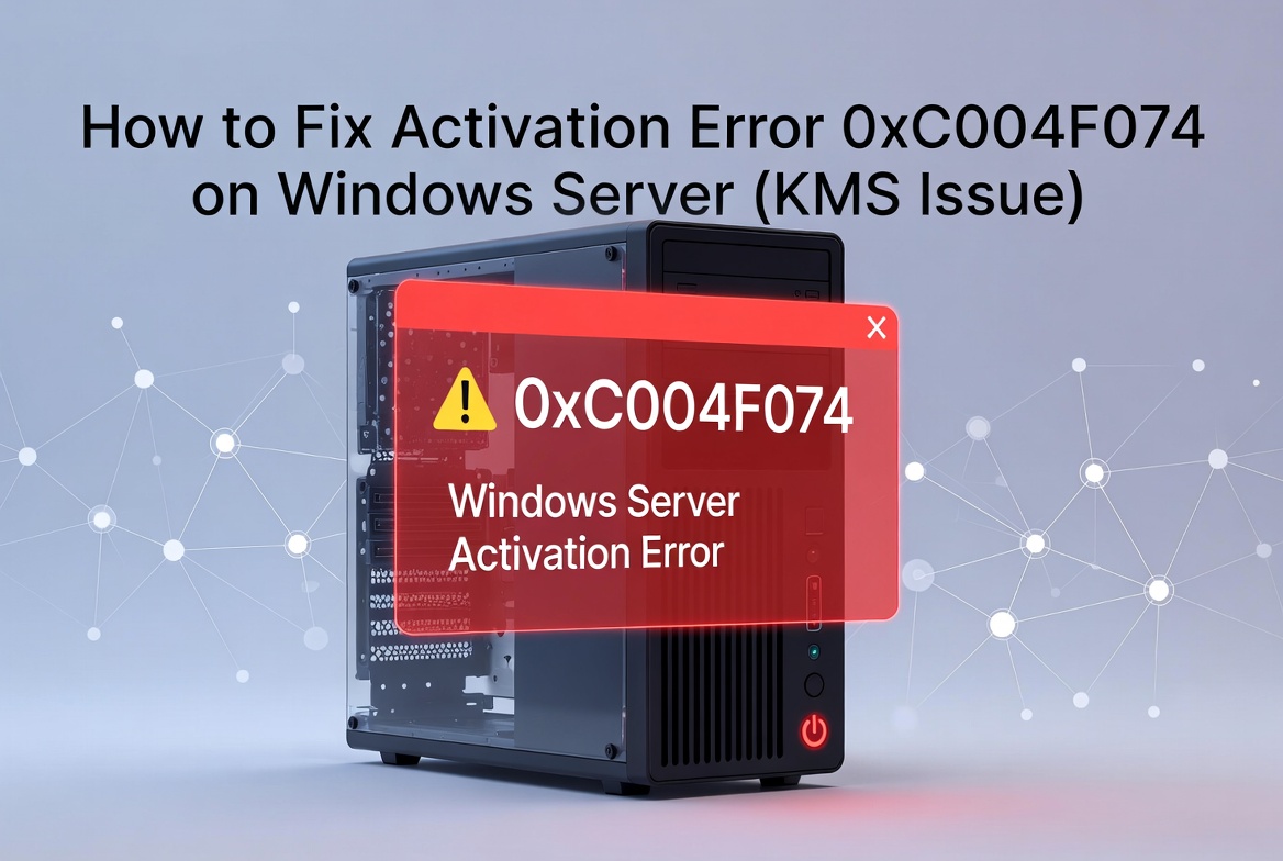 How to Fix Activation Error 0xC004F074 on Windows Server (KMS Issue)