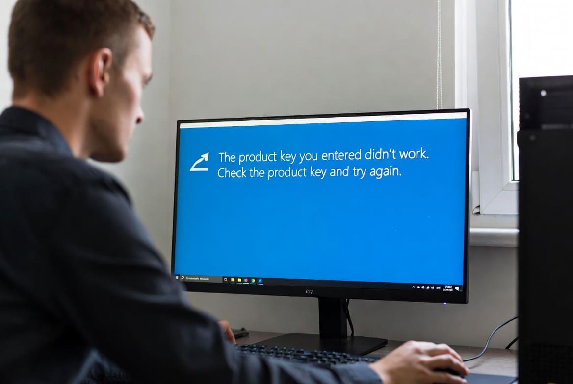 Solving "The product key you entered didn't work" on Windows Server 2022