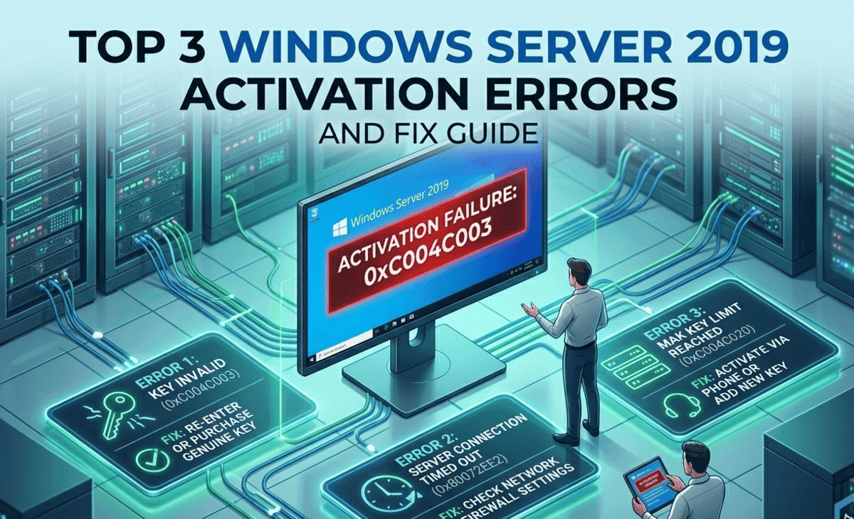Top 3 Windows Server 2019 Activation Errors and Fix Guide (2026)