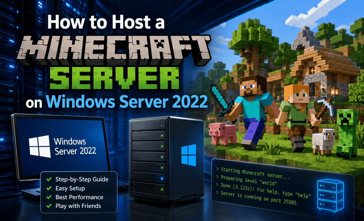 How to Host a Minecraft Server on Windows Server 2022