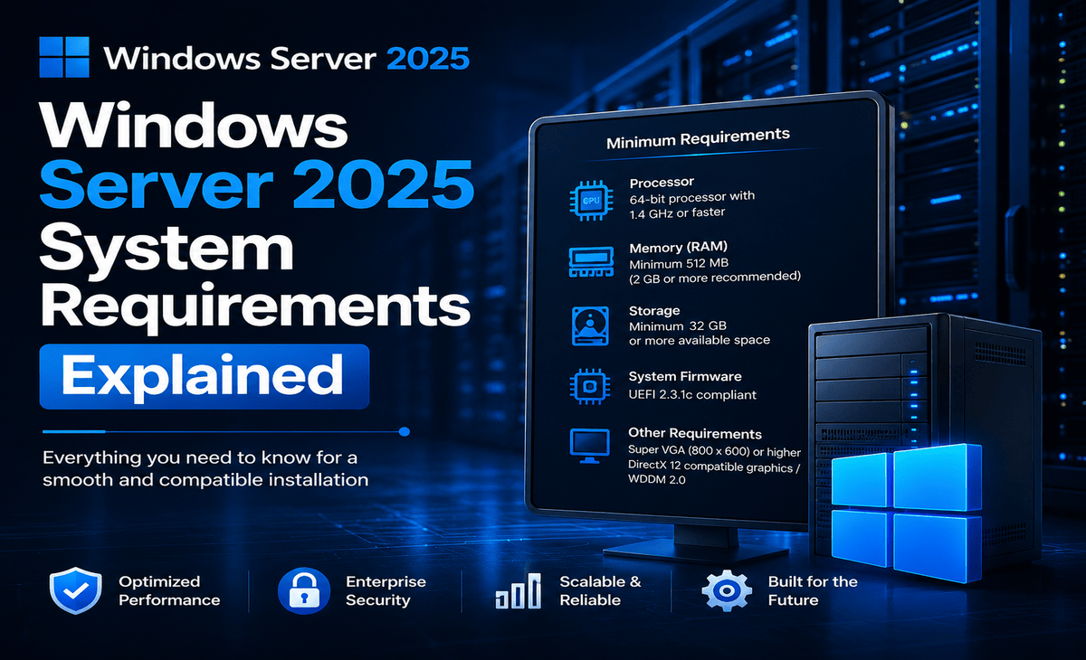 Windows Server 2025 System Requirements Explained