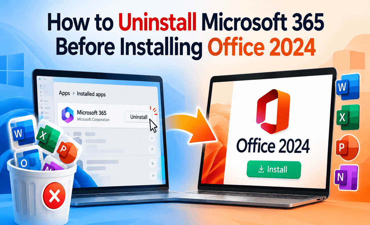How to Uninstall Microsoft 365 Before Installing Office 2024