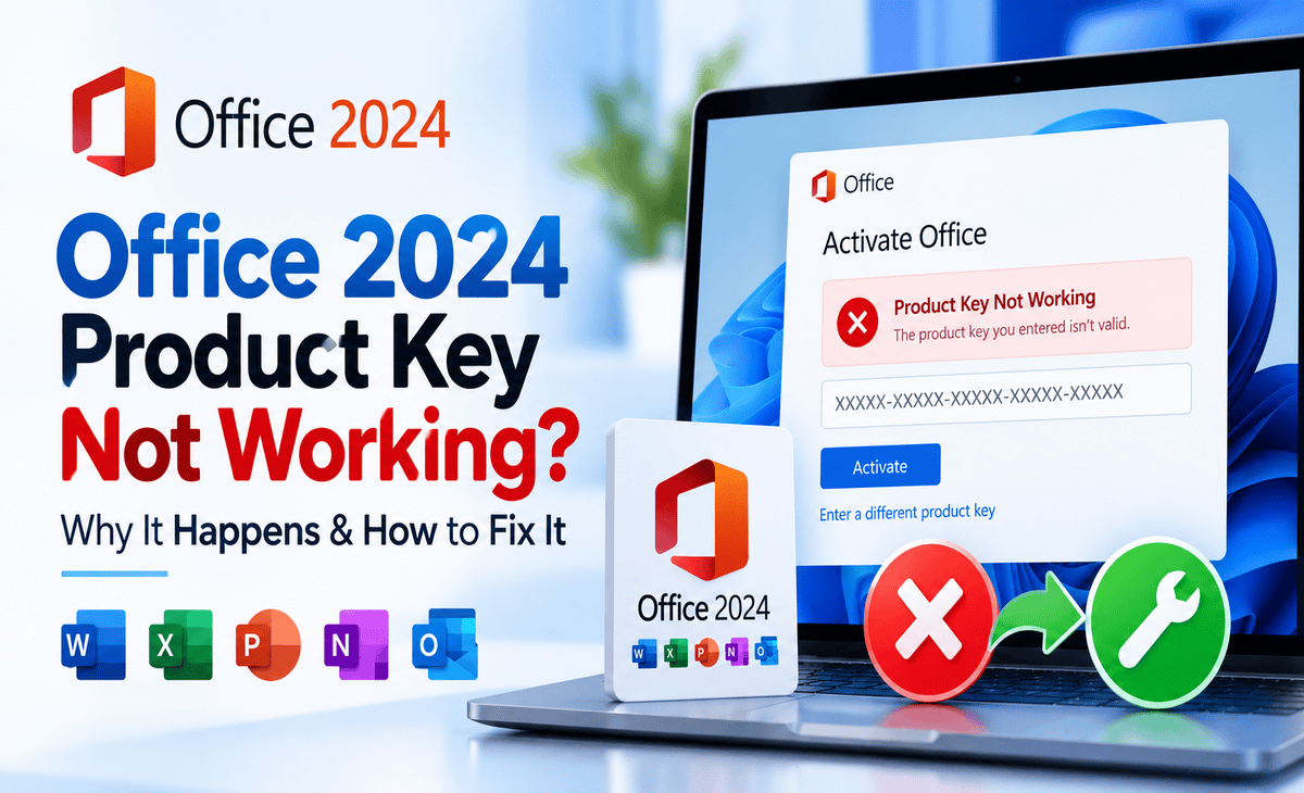 Office 2024 Product Key Not Working