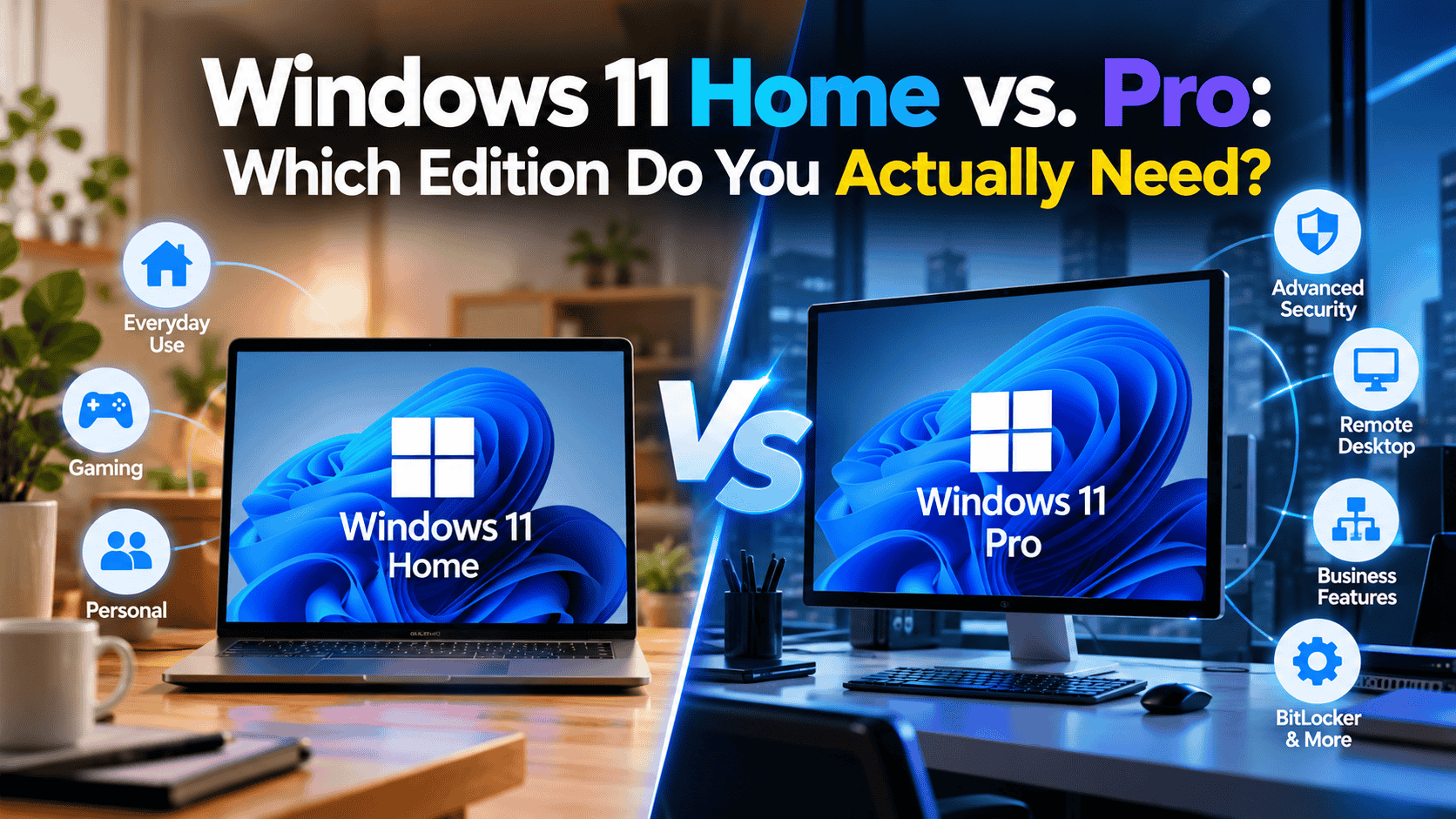 Windows 11 Home vs. Pro: Which Edition Do You Actually Need?